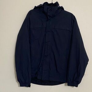 511 Tactical Men black Jacket rain breaker hooded S outdoor camp hiking full zip